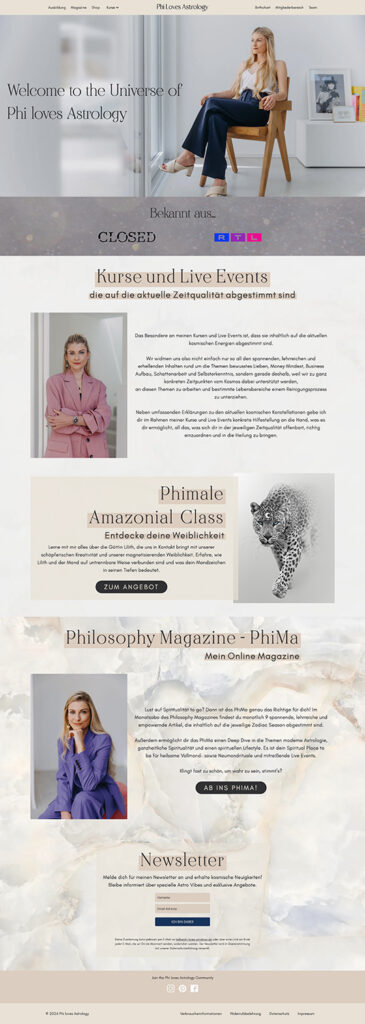 Homepage Phi loves Astrology Fotos Hannes Thun